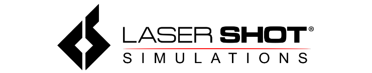 Laser Shot Logo Black Horizontal